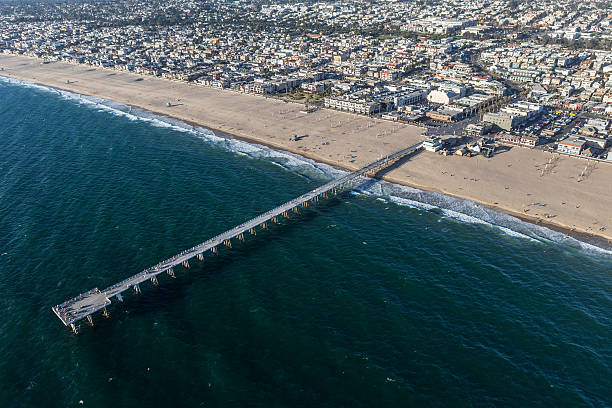 Hermosa Beach oceanfront property with drone cleaning