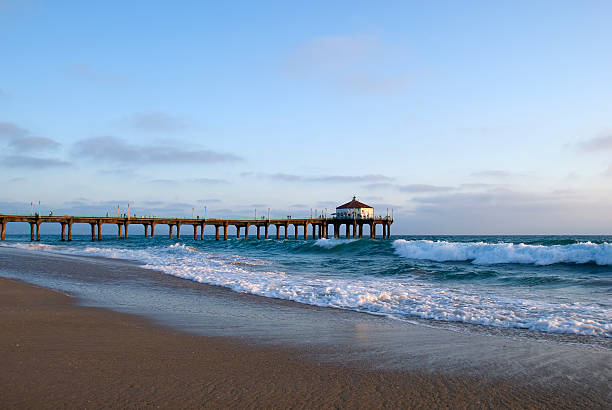 Manhattan Beach luxury oceanfront property with drone cleaning
